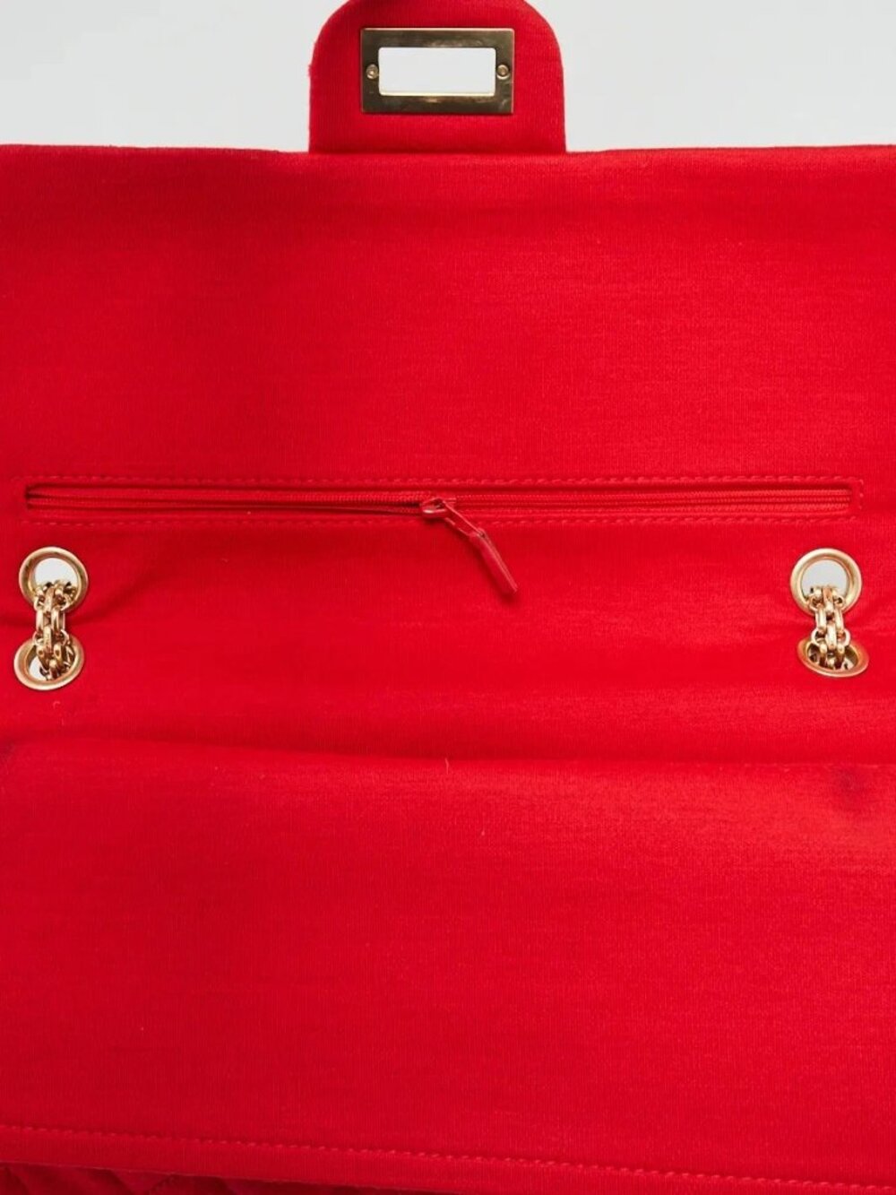 Chanel Red 2.55 Reissue Quilted Classic Jersey Leather 227 Jumbo Flap Bag - Picture 11 of 12